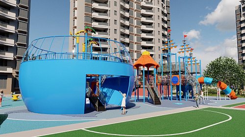 Готовое решение детской площадки «Корабль»